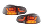 VW Golf Mk6 GTI LED Clear Smoked Tail Lights V2 LED Indicators (2008-2014)