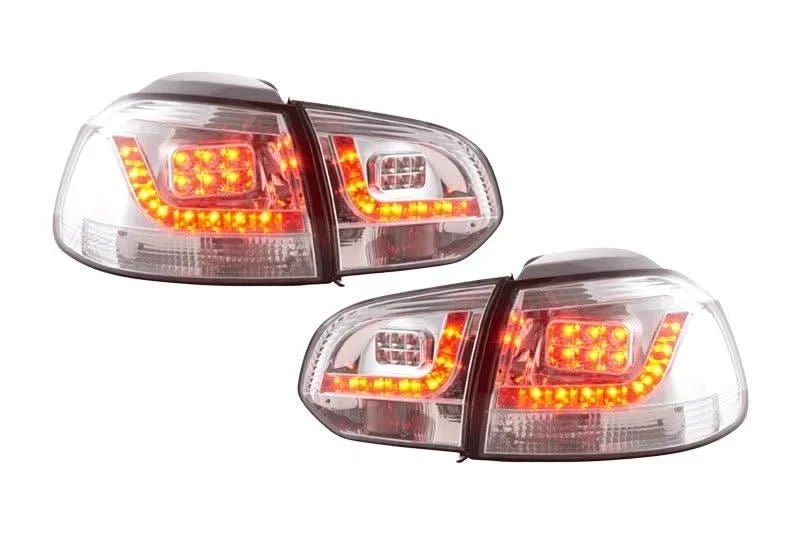 VW Golf Mk6 GTI LED Clear Tail Lights V2 (2008-2014) - AudiGear.com - Tail Lights