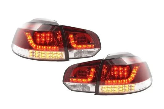 VW Golf Mk6 GTI LED Red Tail Lights V2 LED Indicators (2008-2014) - AudiGear.com - Tail Lights