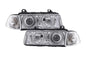 K2 Industries BMW 3-series E36 coupe/convertible chrome Xenon angel eyes headlights, 1992-1998 model.