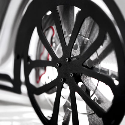 2020 Porsche Cayman GT4 Wall Art – Steel Silhouette with Spinning Wheels-KAFMEKA007 - AudiGear.com - Metal Car Wall Art
