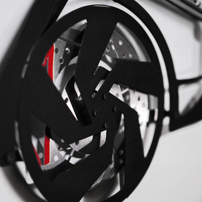 2022 Volkswagen Golf GTI Wall Art – Steel Silhouette with Spinning Wheels-KAFMEKA010
