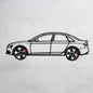 Audi S4 Wall Art – Steel Silhouette with Spinning Wheels -KAFMEKA011