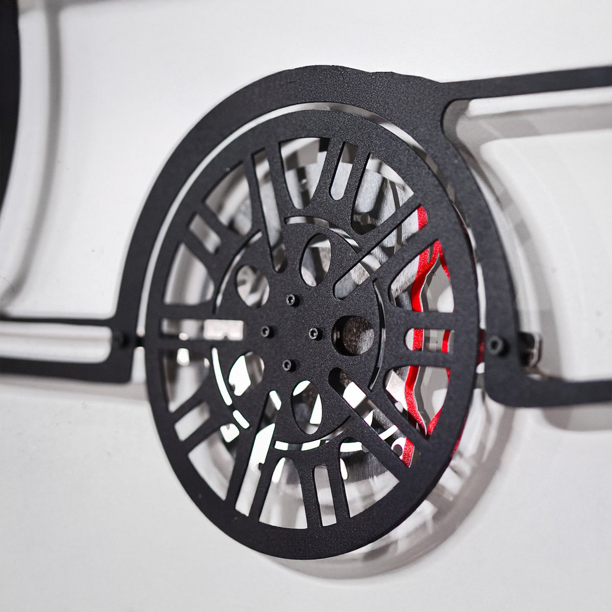 BMW E46 M3 Wall Art – Steel Silhouette with Spinning Wheels-KAFMEKA016