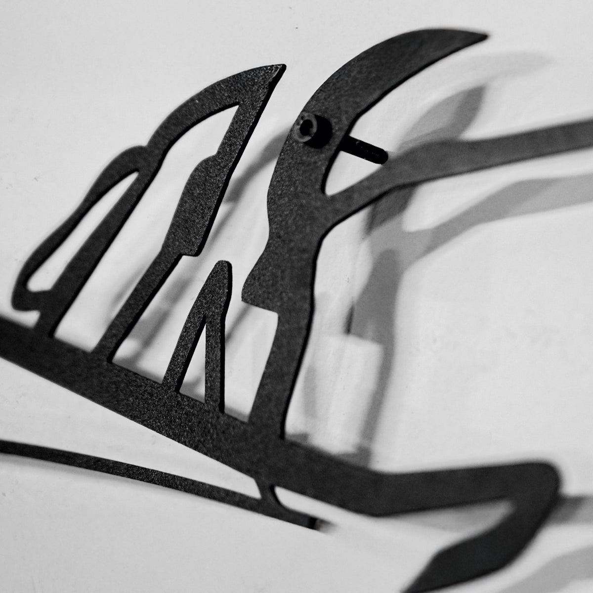 Porsche 911 GT Wall Art – Steel Silhouette with Spinning Wheels-KAFMEKA037