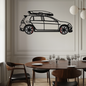 Volkswagen Golf R Spectrum Metal Wall Art – Rotating Wheels Car Silhouette Wall Decor, Unique Gift for Car Lovers-KAFMEKA090