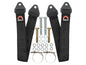 GoWesty rear 23-inch suspension limit strap set for 2WD Vanagon showing black straps with metal hooks.