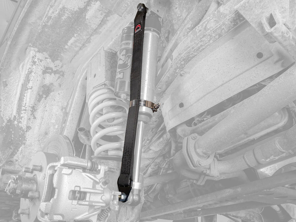 Rear 23-inch suspension limit strap set for 2WD Vanagon by GoWesty, shown in gray scale for vehicle suspension enhancement.