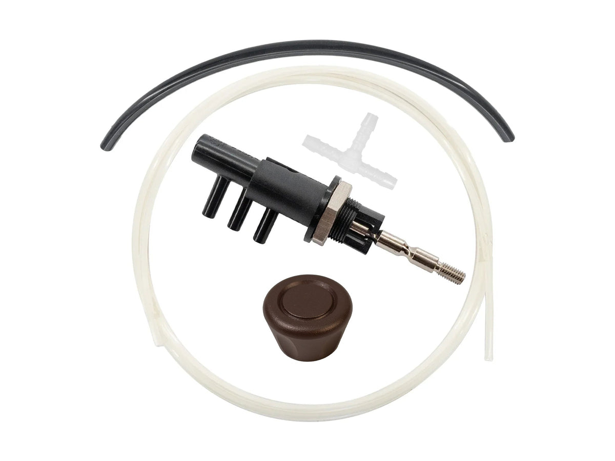 GoWesty OEM-style vacuum switch kit for lockers or decouplers, featuring a compact switch with wiring for vehicle vacuum systems.