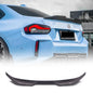 BMW G42 and G87 M2 M Style carbon fiber trunk spoiler from Palenon Performance, showcasing sleek aerodynamic design.