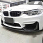 Carbon fiber front lip for BMW F80 M3 and F82 M4 by Palenon Performance, showcasing sleek, aerodynamic design on the vehicle.