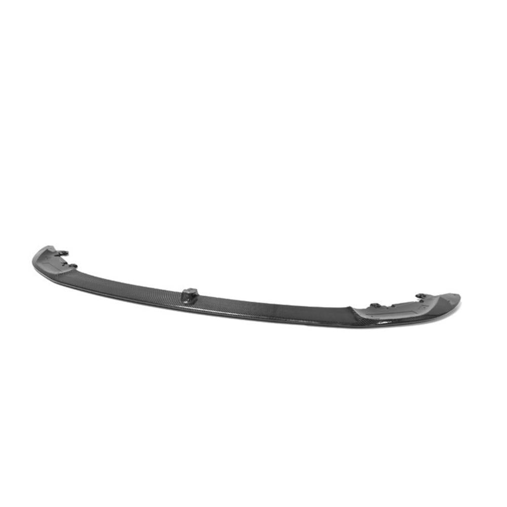 Carbon fiber front lip for BMW F80 M3 and F82 M4, F83 M4 by Palenon Performance, shown installed on the vehicle.