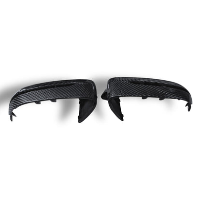 BMW G20 G22 G30 G14 G15 M Style carbon fiber mirror caps by Palenon Performance, showing sleek, glossy mirror cover replacements.