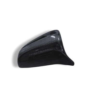 BMW G20 G22 G30 G14 G15 M Style carbon fiber mirror caps by Palenon Performance, showcasing sleek, lightweight mirror covers.