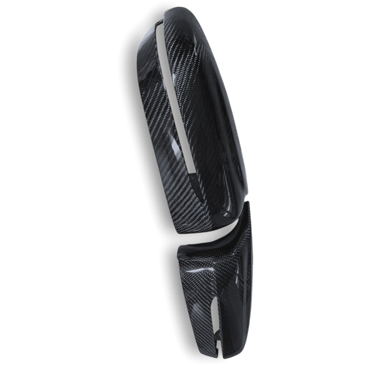 BMW G20 G22 G30 G14 G15 M Style carbon fiber mirror caps by Palenon Performance, showcasing sleek, glossy mirror cover design.