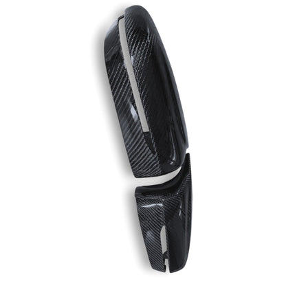 BMW G20 G22 G30 G14 G15 M Style carbon fiber mirror caps by Palenon Performance, showcasing sleek, glossy mirror cover design.