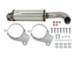 Stainless steel muffler and saddle bundle for Vanagon sport exhaust by GoWesty, showing the exhaust components on a white background.