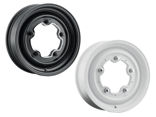 15-inch GoWesty Mobelwagen Smoothie alloy wheel for early bus, showing a sleek, polished design with a classic vintage style.