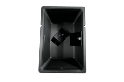 Black 3D printed plastic oil holder for BMW E36 Coupe, Sedan, and Compact Series 3 from 1991 to 2000 by K2 Industries