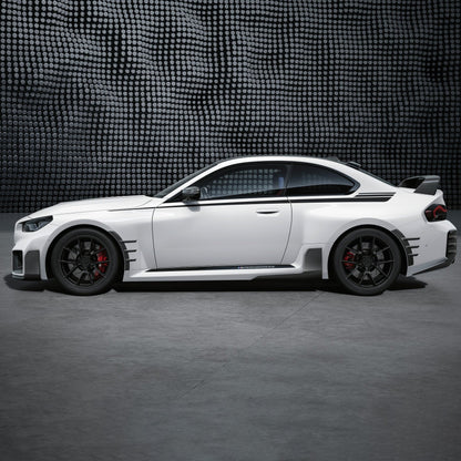 Carbon fiber M Style front lip for BMW M2 G87 by Palenon Performance, featuring sleek design and aerodynamic details.