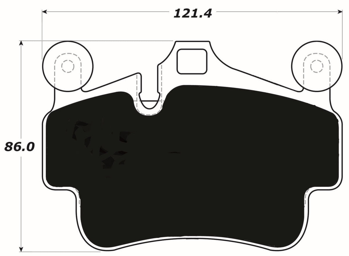 PMB-C Ceramic Pads for Porsche 997 3.6 Carrera 4 (2005-2008) Front