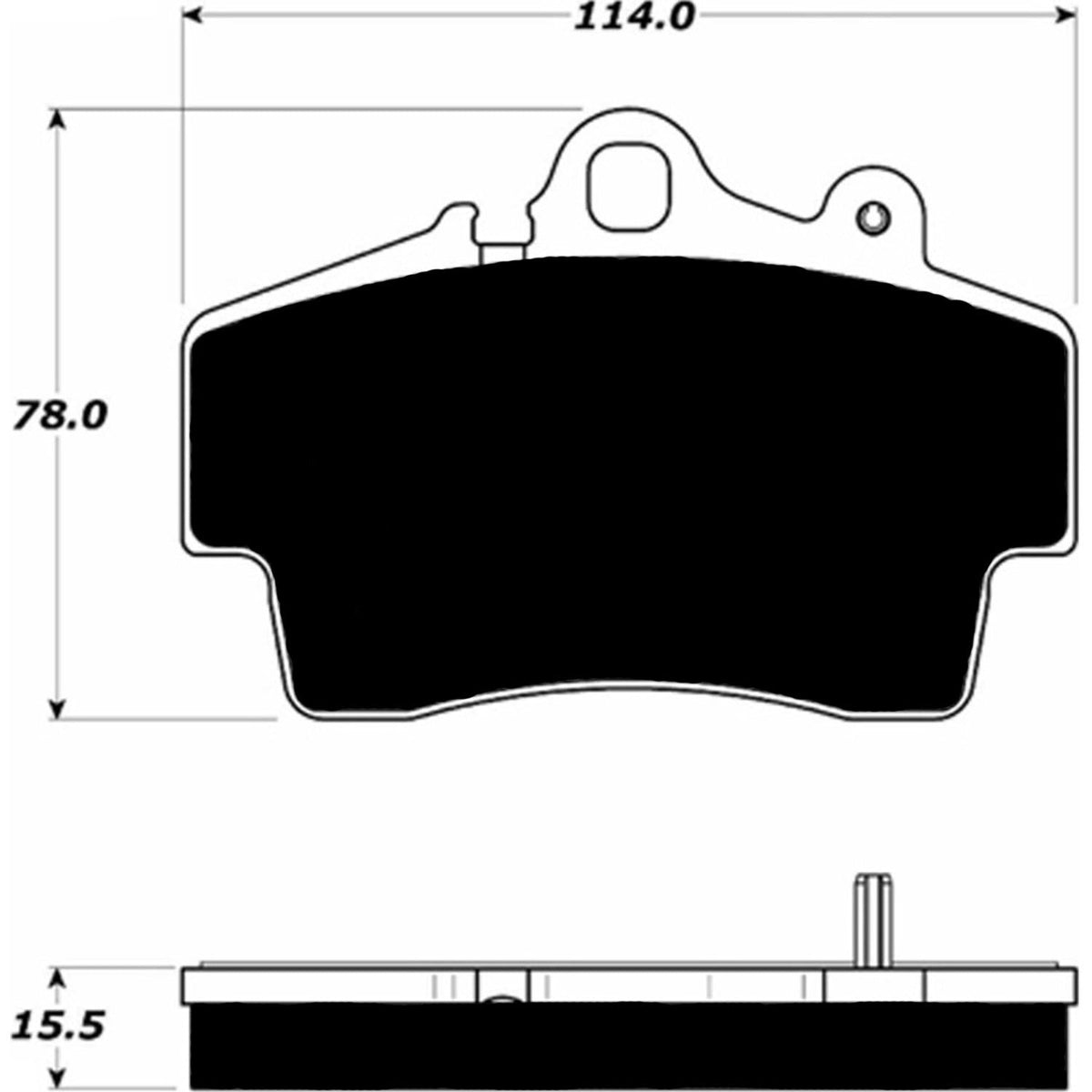 PMB-C Ceramic Pads for Porsche 986 Base Boxster (1997-2004) Front