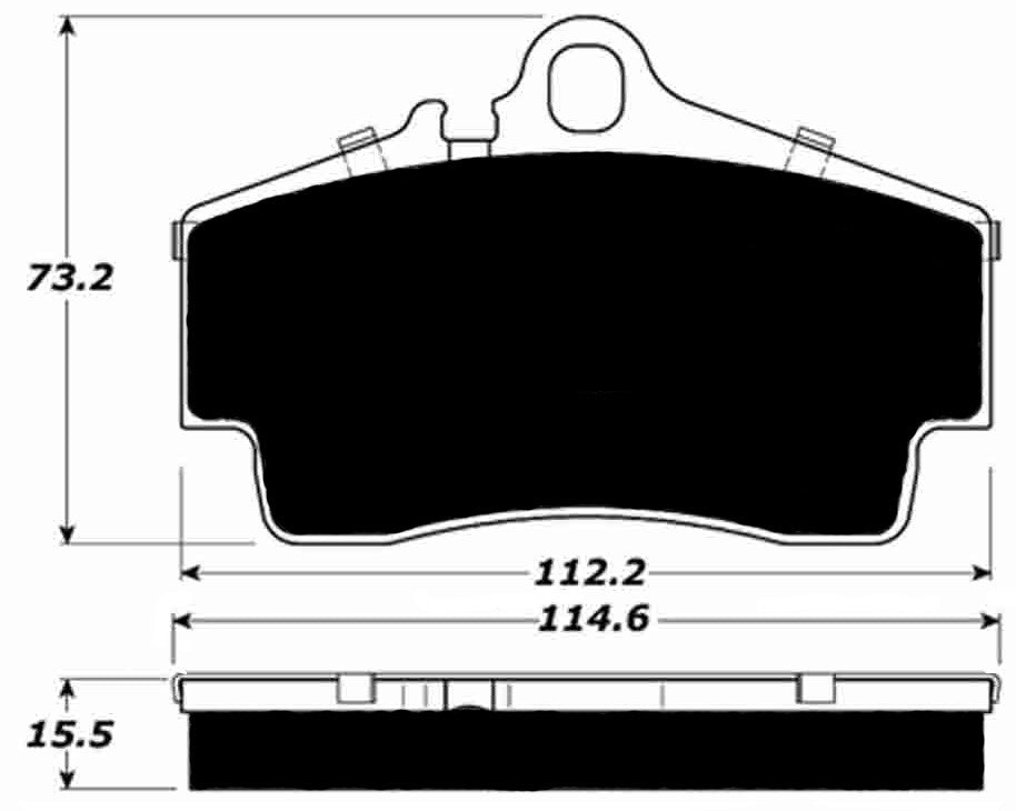 PMB-C Ceramic Pads for Porsche 997 3.6 Carrera 4 (2005-2008) Rear