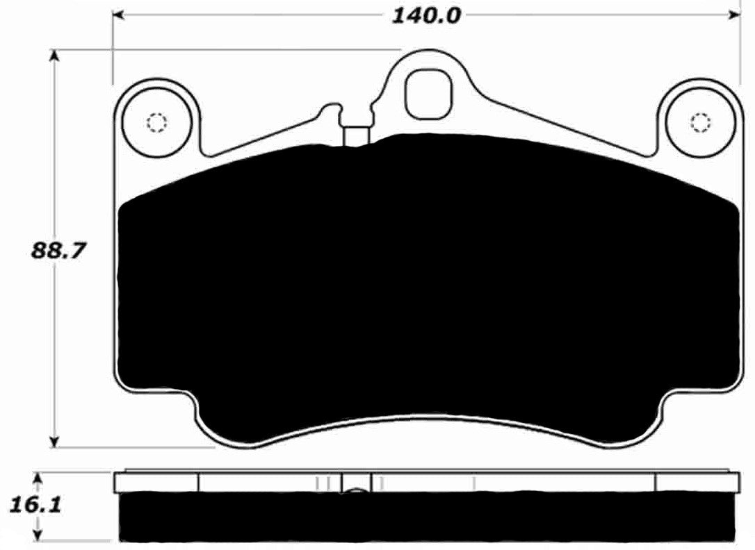 PMB-C Ceramic Pads for Porsche 997 3.8 Carrera 4S/GTS (2009-2012) Front