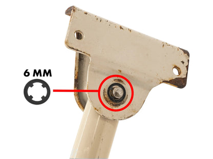 GoWesty retention clip set with pop-top lifting mechanism for Volkswagen Vanagon, featuring installation clips and hardware.