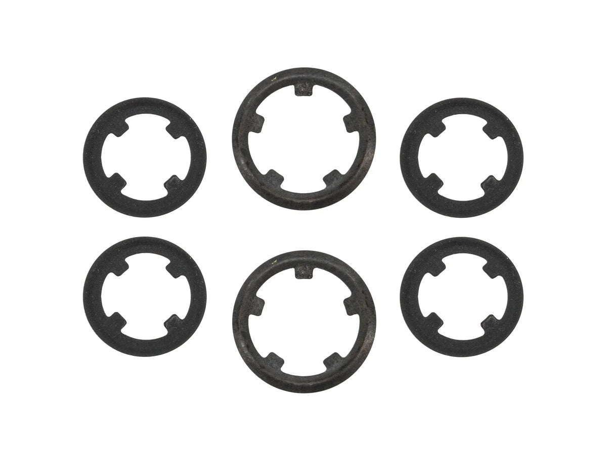 Set of GoWesty retention clips with pop-top lifting mechanism for Vanagon, featuring durable plastic construction and secure fit.