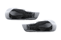 BMW F32 F36 F82 F33 F83 4 Series black LED tail lights with double dragon scale design, by K2 Industries, from 2013 to 2018.