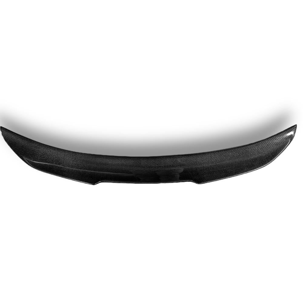 Carbon fiber BMW F10 trunk spoiler by Palenon Performance, designed for the rear trunk of BMW F10 series vehicles.
