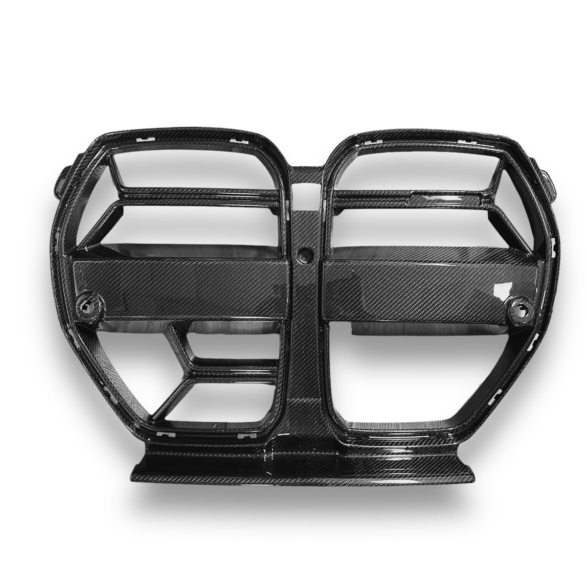 Carbon fiber kidney grille for BMW G80 M3 and G82 G83 M4 from Palenon Performance, CSL style, with a sleek, textured finish.