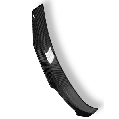 Carbon fiber PSM trunk spoiler for BMW G80 M3 and G20, designed by Palenon Performance, shown on a sleek black car.