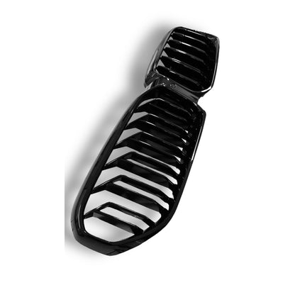 Double slat ABS front grille for BMW F90 M5 and G30 540i/M550i, featuring a CF design by Palenon Performance.