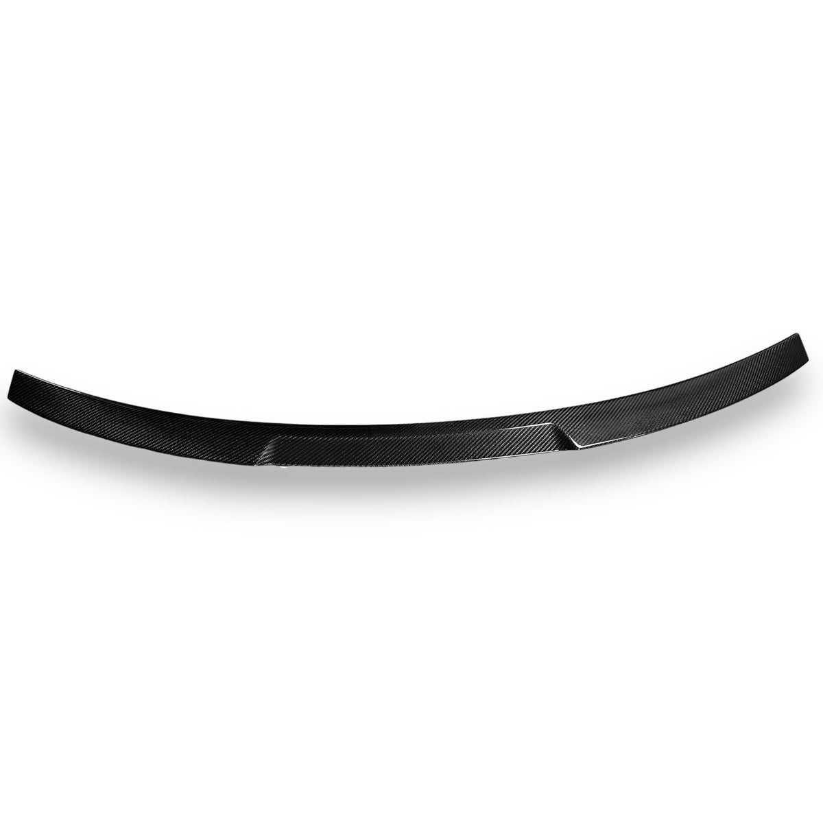 Carbon fiber BMW G82 M4 and G22 V Style trunk spoiler by Palenon Performance, showcasing sleek aerodynamic design.