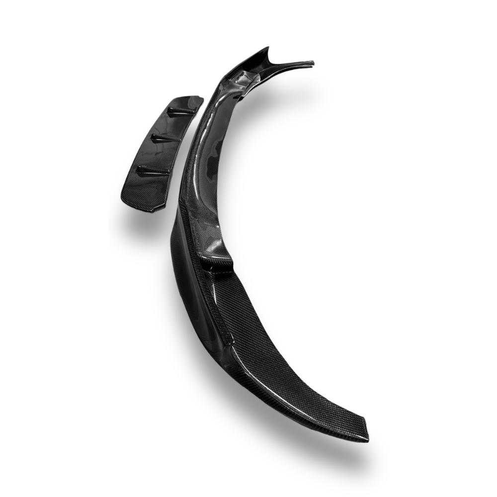 BMW F10 M5 V Sports Style carbon fiber front lip, performance Bmw front lip with sleek aerodynamic design