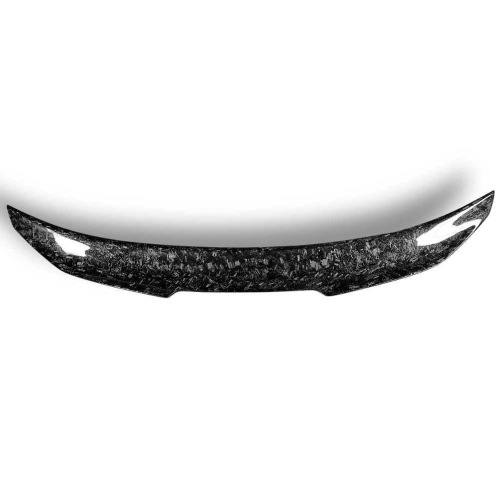 BMW F22 and F87 M2 forged carbon fiber trunk spoiler, Palenon Performance CF spoiler with sleek, aerodynamic design.