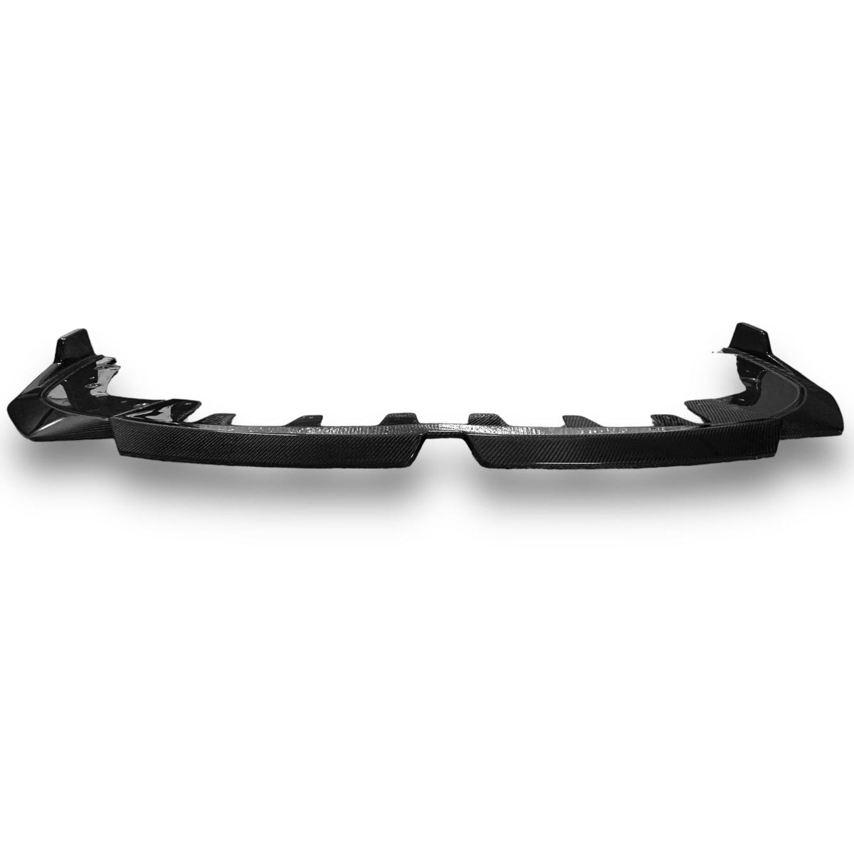Carbon fiber M Style front lip for 2023+ BMW G20 330i and M340i, designed by Palenon Performance, shown on vehicle front bumper.