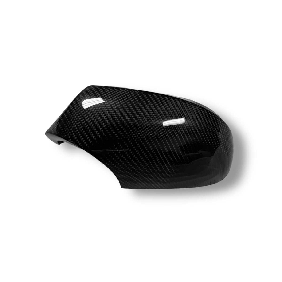 Carbon fiber M style mirror caps for BMW E92/E93 328i, 335i, 335is by Palenon Performance, featuring sleek black finish.