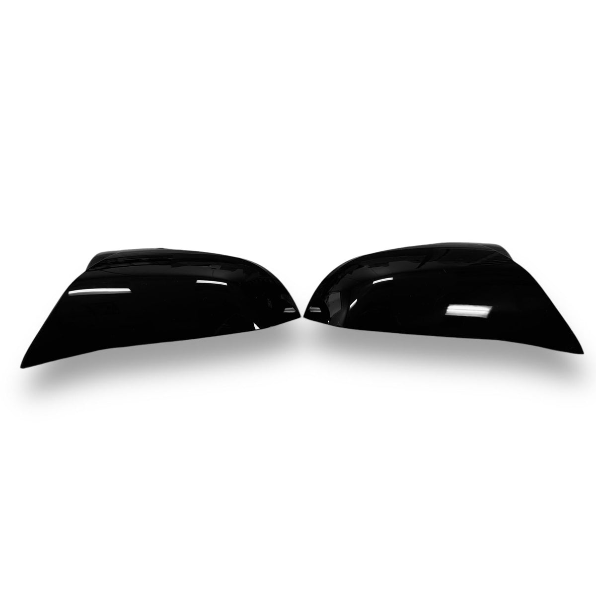 High gloss black BMW F2X F3X F87 M2 E84 X1 mirror cover by Palenon Performance, showcasing sleek ABS mirror caps.