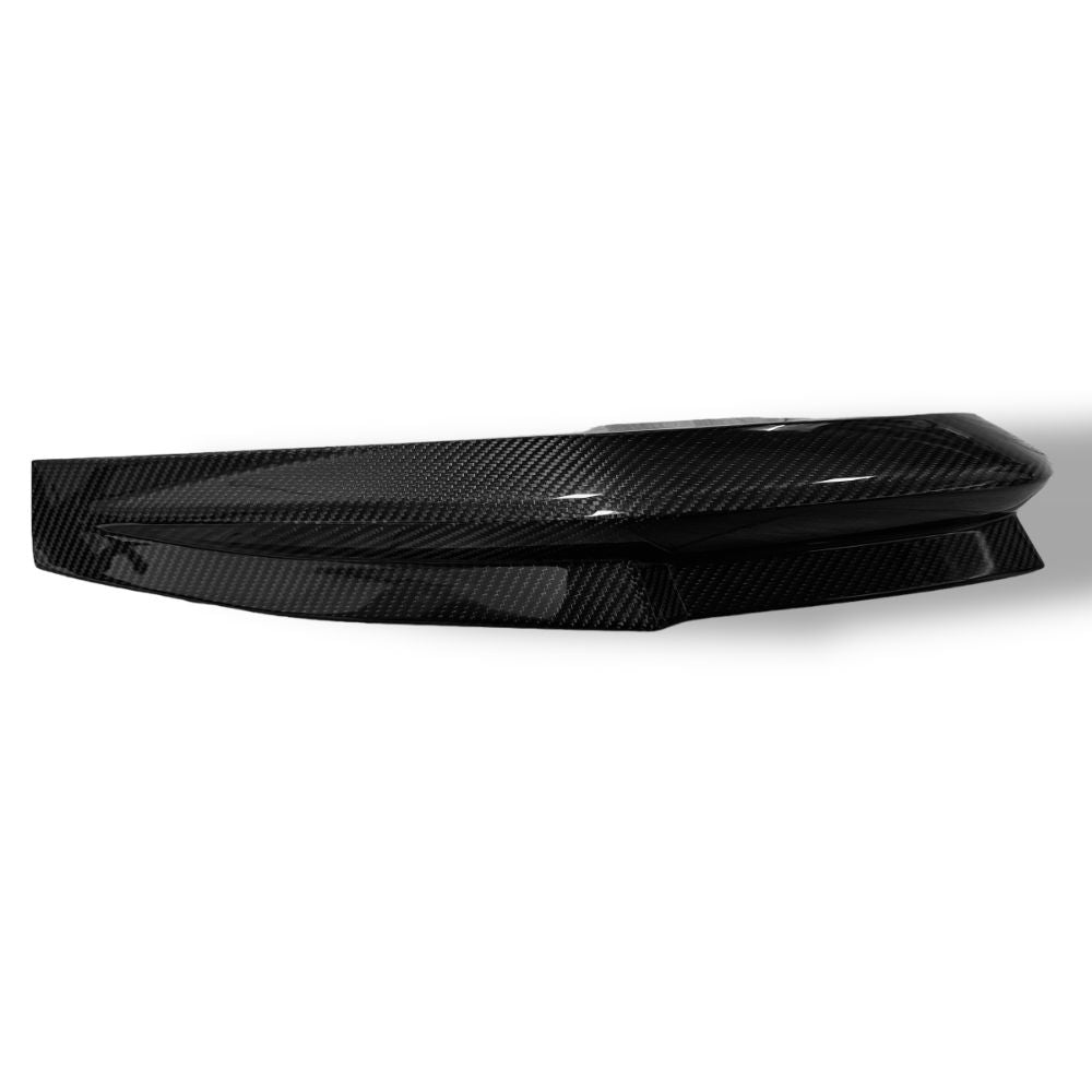 BMW G80 M3 and G82/G83 M4 carbon fiber OEM rear canard splitter flaps by Palenon Performance, showing sleek aerodynamic design.