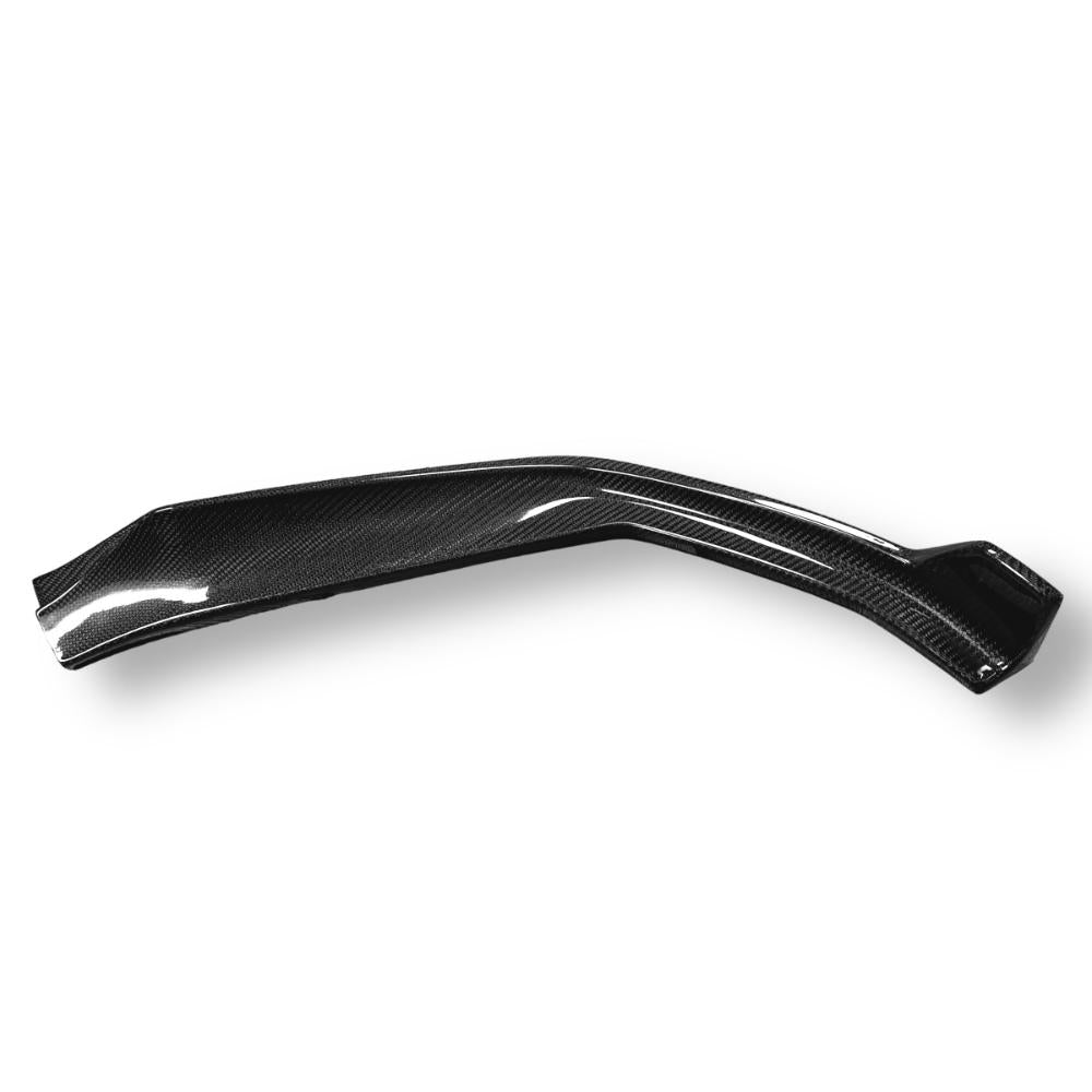 Carbon fiber front lip for BMW G20 330i and M340i, designed for Pre LCI models, with sleek aerodynamic styling.