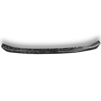 BMW F80 M3 and F30 PSM forged carbon fiber trunk spoiler showing sleek, aerodynamic design on a sporty vehicle.