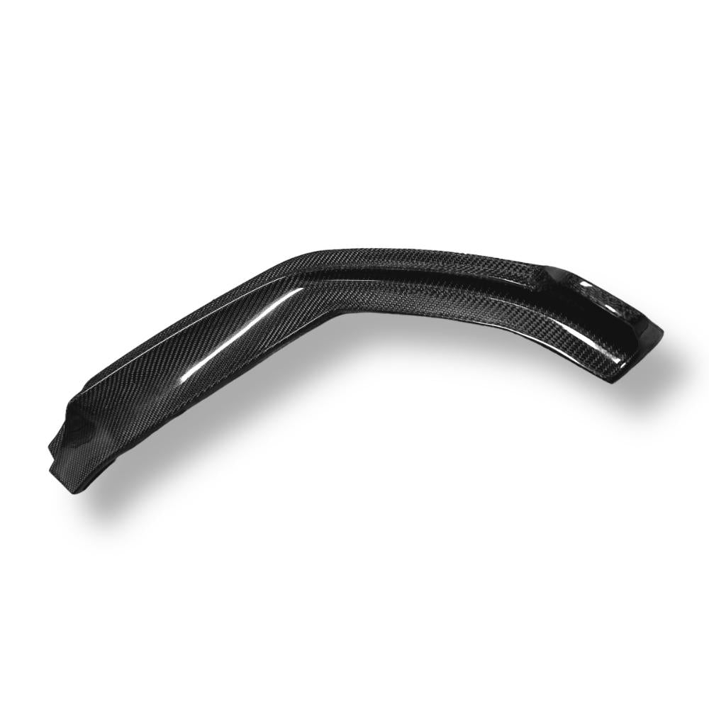 Carbon fiber front lip for BMW G20 330i and M340i, featuring sleek design and precise fitment.