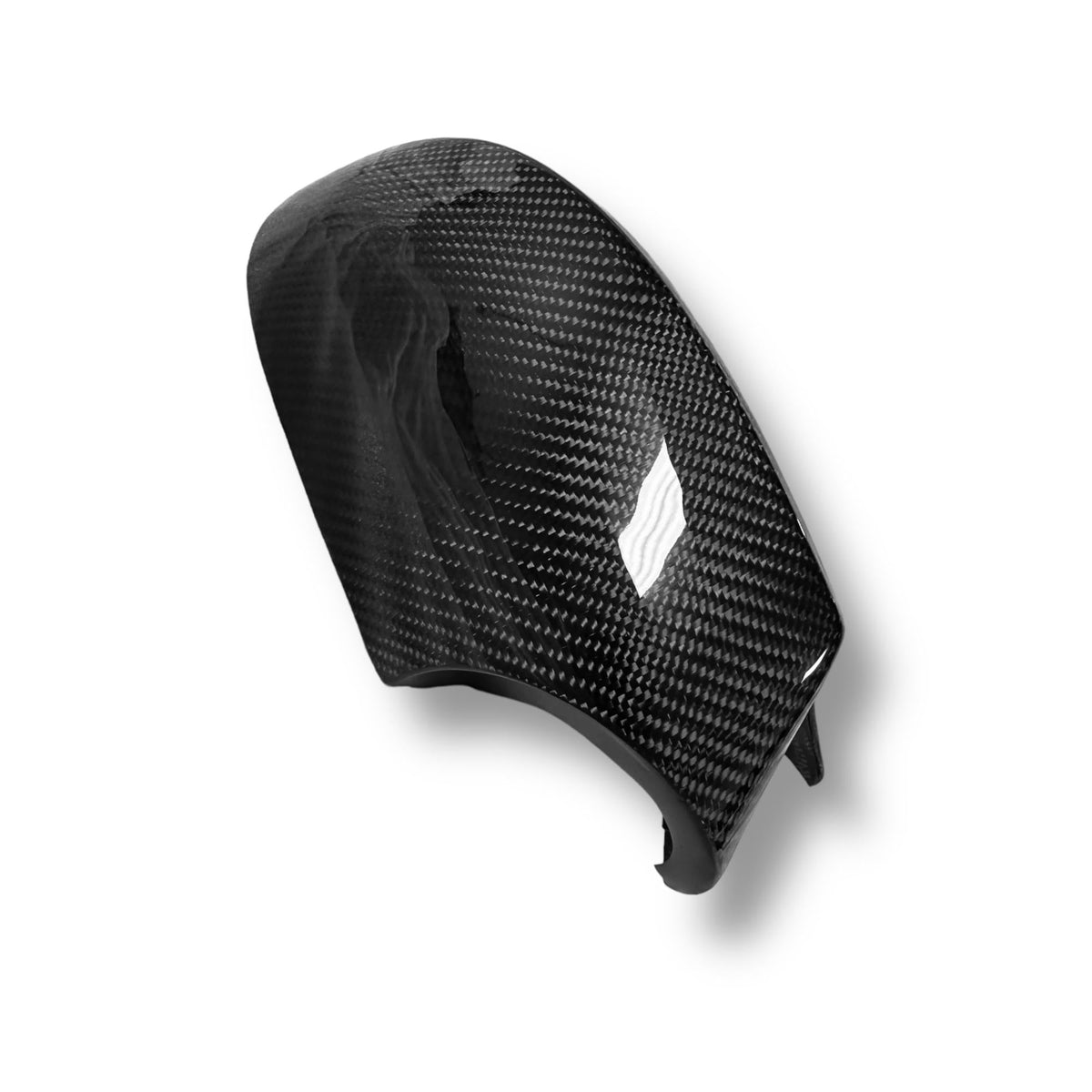 Carbon fiber M style mirror caps for BMW E92/E93 328i, 335i, 335is, featuring sleek, glossy CF covers by Palenon Performance