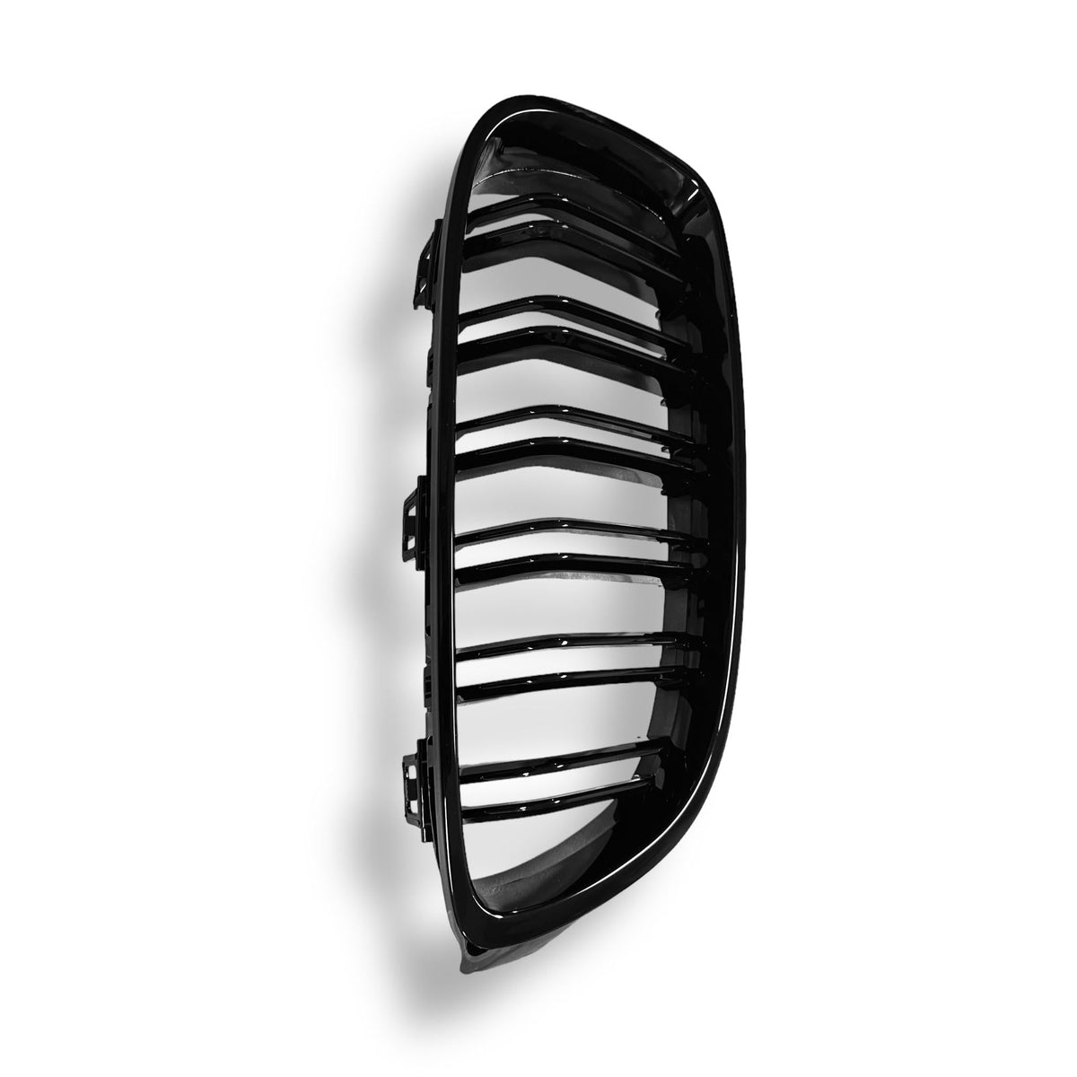 BMW F8X M3/M4 and F3X 428i, 430i, 435i, 440i ABS front grille by Palenon Performance, shown in black with mesh design.