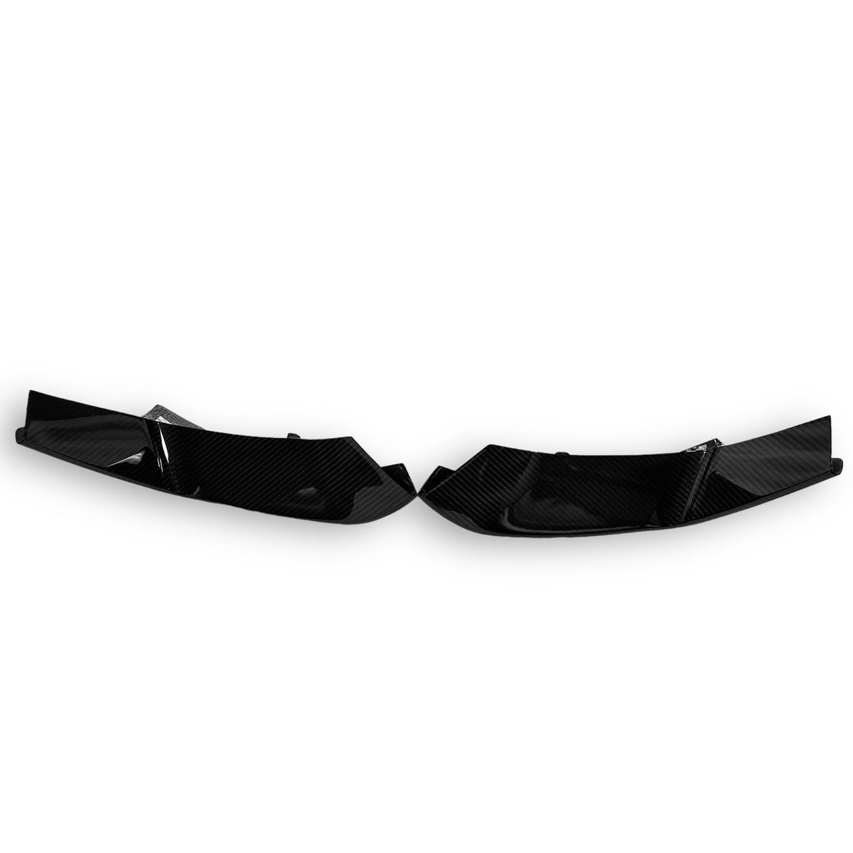 Carbon fiber front lip for BMW F80 M3, F82 M4, F83 M4 by Palenon Performance, showcasing sleek aerodynamic design.