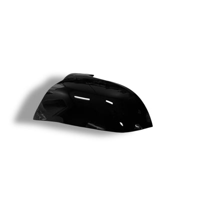 High gloss black BMW mirror cover by Palenon Performance for F2X, F3X, F87 M2, and E84 X1 models.