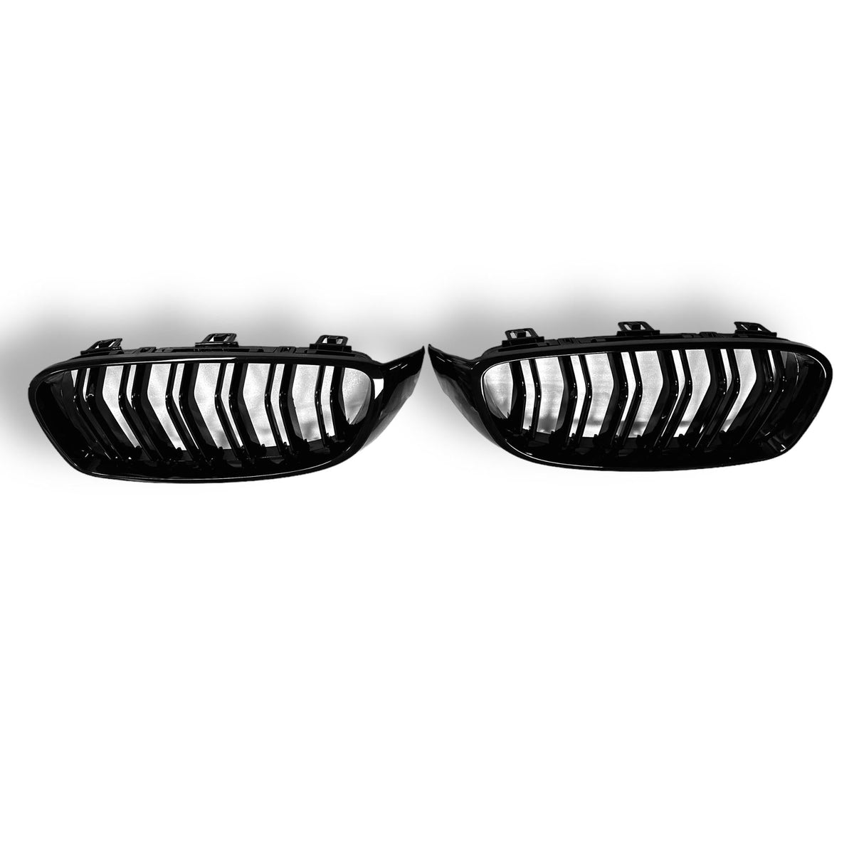 BMW F8X M3/M4 and F3X 428i, 430i, 435i, 440i ABS front grille by Palenon Performance, showing the sleek black grille design.